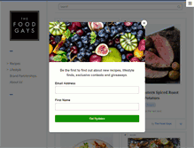 Tablet Screenshot of foodgays.com